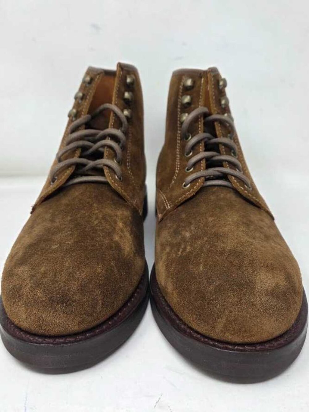 New 9 J.Crew Field boots in suede / Snuff brown - Picture 4 of 10